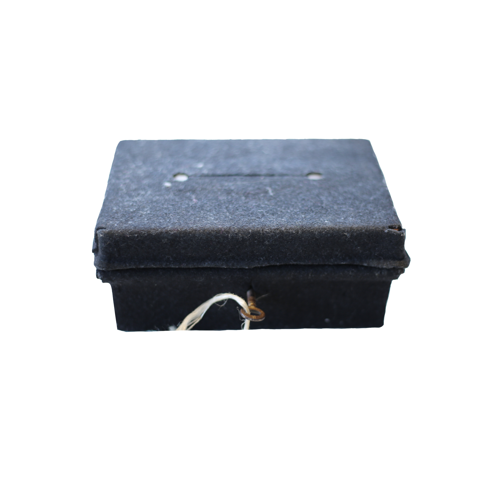  a small black box with a key in the front